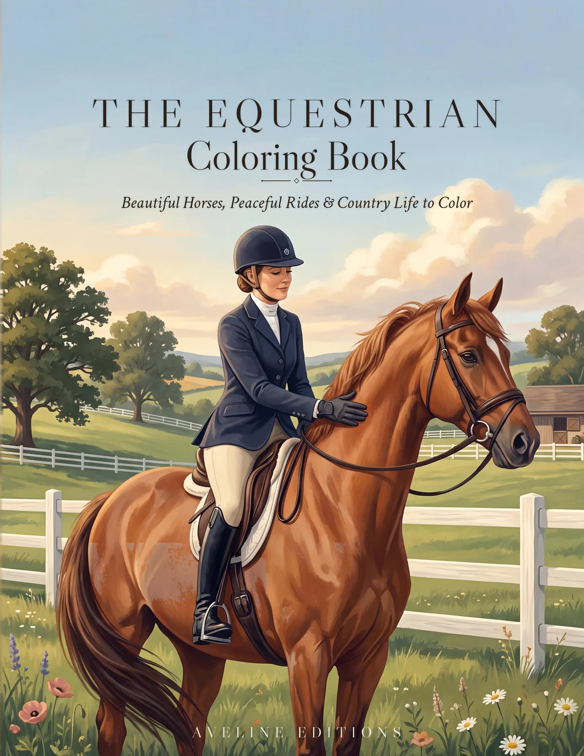 Cover of The Equestrian Coloring Book